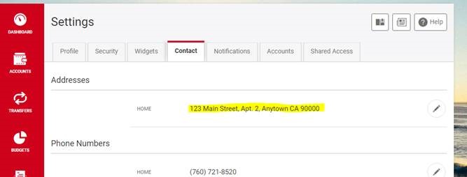 Address change is now complete Address change is now complete