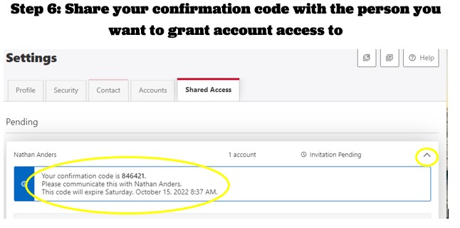 Sharing Access to Your  Account