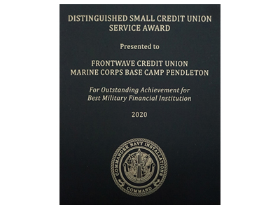 Navy Best Credit Union Award 2020
