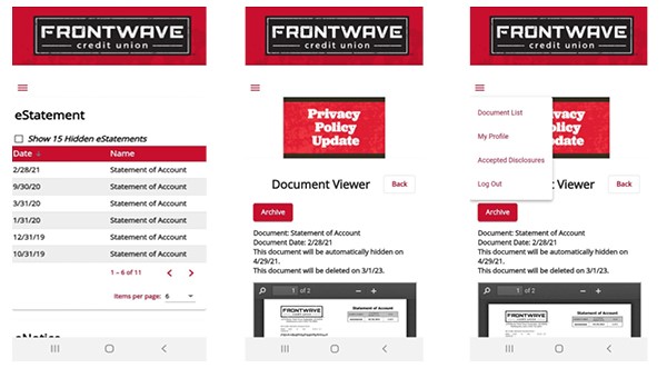 View eDocs on Mobile App